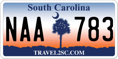 SC license plate NAA783