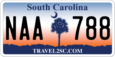 SC license plate NAA788