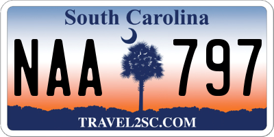 SC license plate NAA797