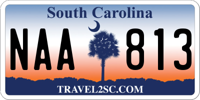 SC license plate NAA813