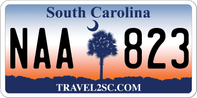 SC license plate NAA823