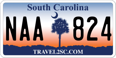 SC license plate NAA824