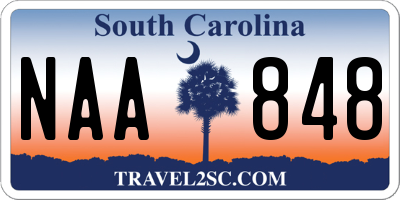 SC license plate NAA848