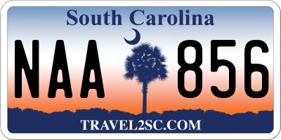 SC license plate NAA856
