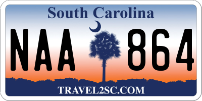 SC license plate NAA864