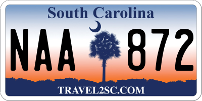 SC license plate NAA872