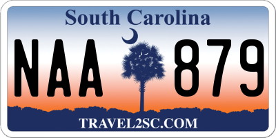 SC license plate NAA879