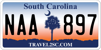 SC license plate NAA897