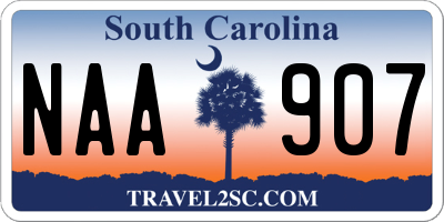 SC license plate NAA907