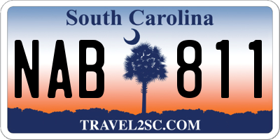 SC license plate NAB811