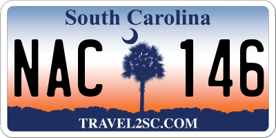 SC license plate NAC146