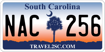 SC license plate NAC256