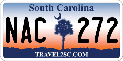 SC license plate NAC272