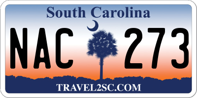 SC license plate NAC273