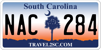 SC license plate NAC284