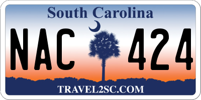 SC license plate NAC424