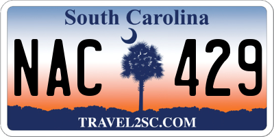 SC license plate NAC429