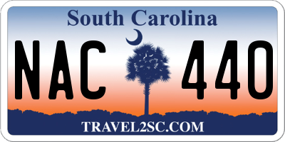 SC license plate NAC440