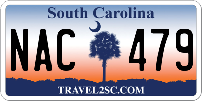 SC license plate NAC479