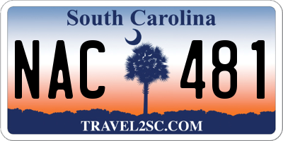 SC license plate NAC481