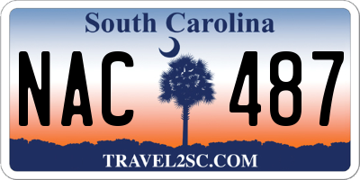 SC license plate NAC487