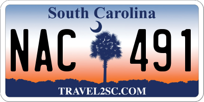SC license plate NAC491