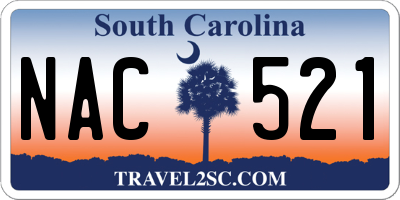 SC license plate NAC521