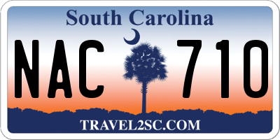 SC license plate NAC710
