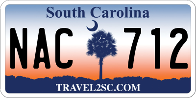 SC license plate NAC712
