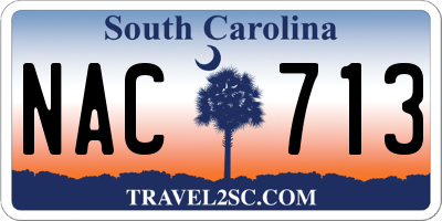 SC license plate NAC713