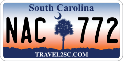 SC license plate NAC772