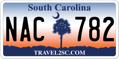 SC license plate NAC782