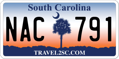SC license plate NAC791