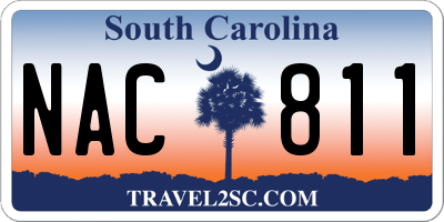 SC license plate NAC811