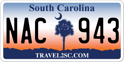 SC license plate NAC943