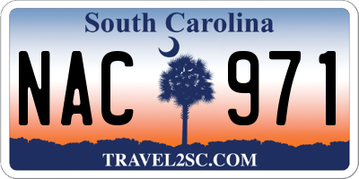 SC license plate NAC971