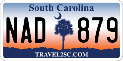 SC license plate NAD879