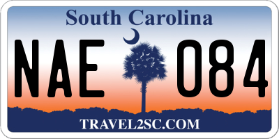 SC license plate NAE084