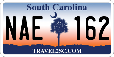 SC license plate NAE162