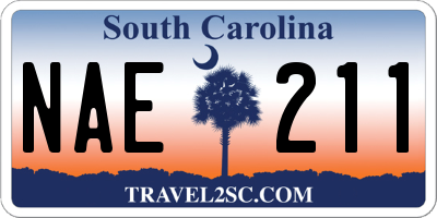 SC license plate NAE211