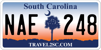 SC license plate NAE248