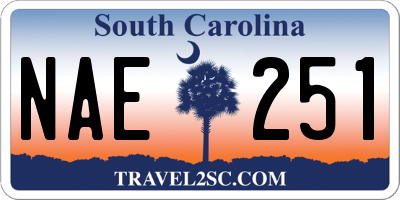 SC license plate NAE251