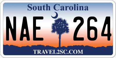SC license plate NAE264