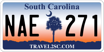 SC license plate NAE271