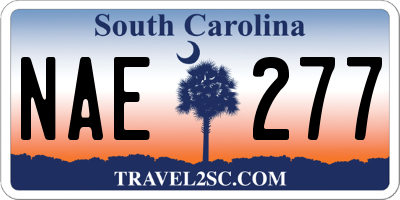 SC license plate NAE277
