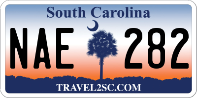 SC license plate NAE282