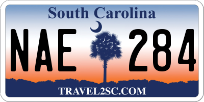 SC license plate NAE284