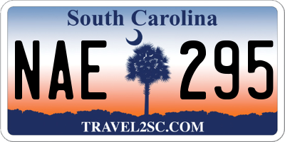SC license plate NAE295