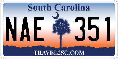 SC license plate NAE351