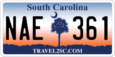 SC license plate NAE361